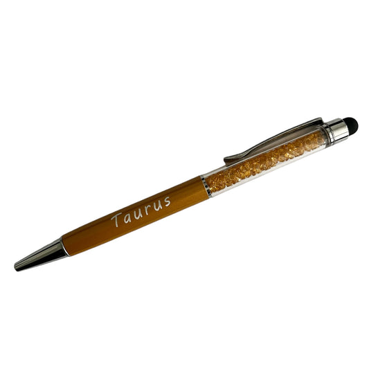 stylus pen for ipad, fountain pen, personalized pens, pens, ballpoint pens, pencil case, Taurus sign, Taurus, Taurus gifts, zodiac gifts 