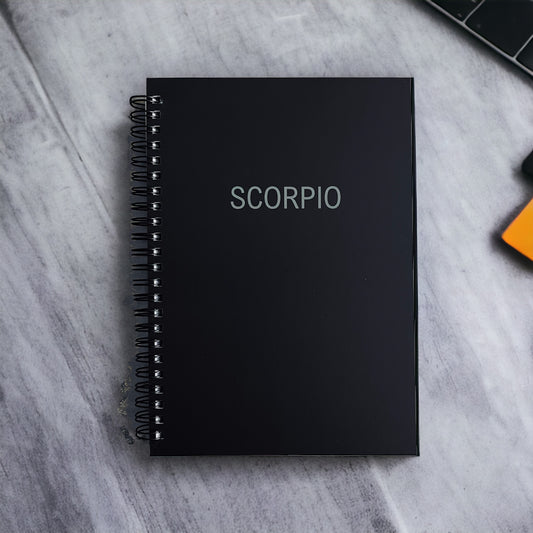 notebooks, A5 notebook, spiral notebook, small notebook, best notebooks, Scorpio sign, Scorpio, Scorpio gifts, zodiac gifts