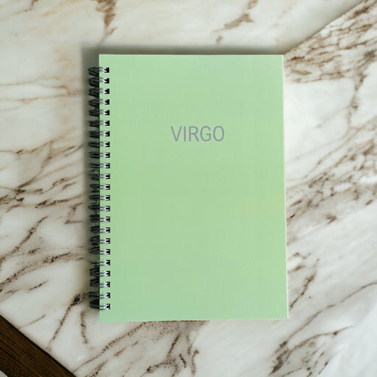 notebooks, A5 notebook, spiral notebook, small notebook, best notebooks, Virgo sign, Virgo , Virgo gifts, zodiac gifts