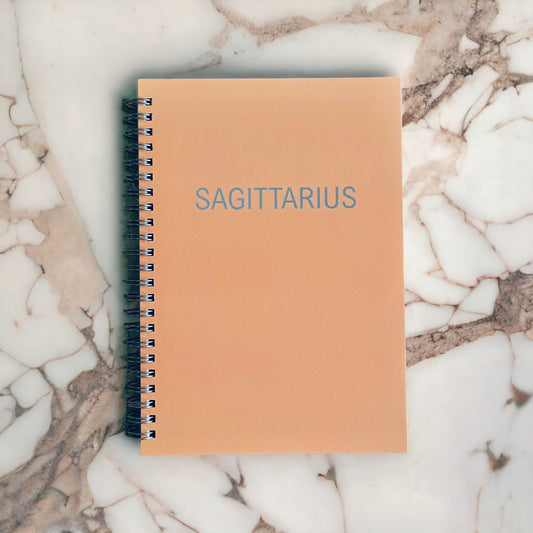 notebooks, A5 notebook, spiral notebook, small notebook, best notebooks, Sagittarius sign, Sagittarius, Sagittarius gifts, zodiac gifts