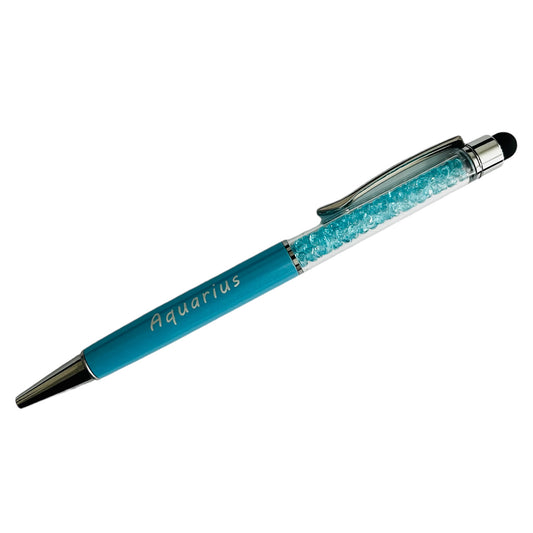 stylus pen for ipad, fountain pen, personalized pens, pens, ballpoint pens, pencil case, Aquarius sign, Aquarius, Aquarius gifts, zodiac gifts 