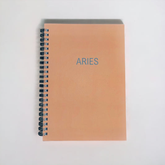 notebooks, A5 notebook, spiral notebook, small notebook, best notebooks, Aries sign, Aries, Aries gifts, zodiac gifts
