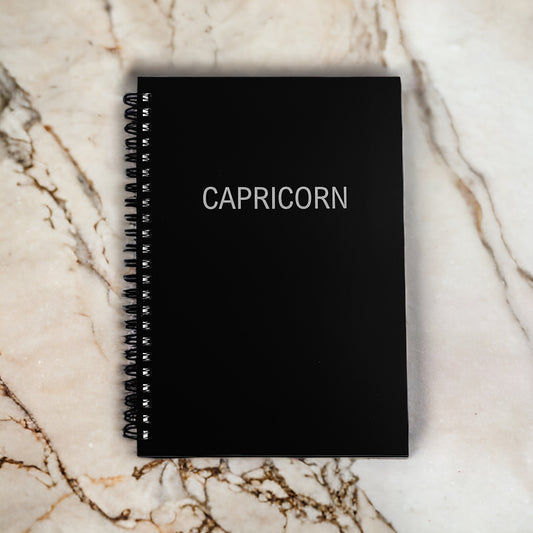 notebooks, A5 notebook, spiral notebook, small notebook, best notebooks, Capricorn sign, Capricorn, Capricorn gifts, zodiac gifts